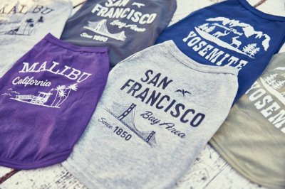 画像1: 【 California Vintage 】犬服 タンクトップ San Francisco 